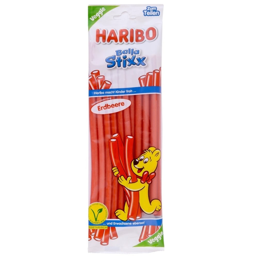 Haribo DE Stixx 200g Erdbeere