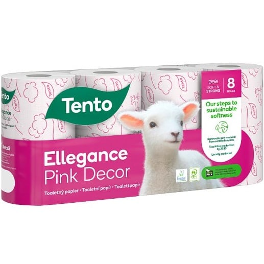 TP Tento 8ks 3vrs Pink Decor