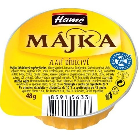 Hamé Paštika 48g Májka