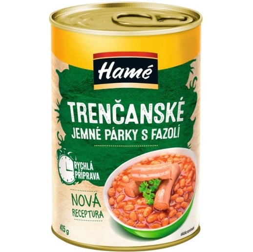 Hamé 415g Trenčanské jemné párky s fazolí