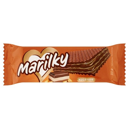 Marilky Oplatky 33g Nugát black