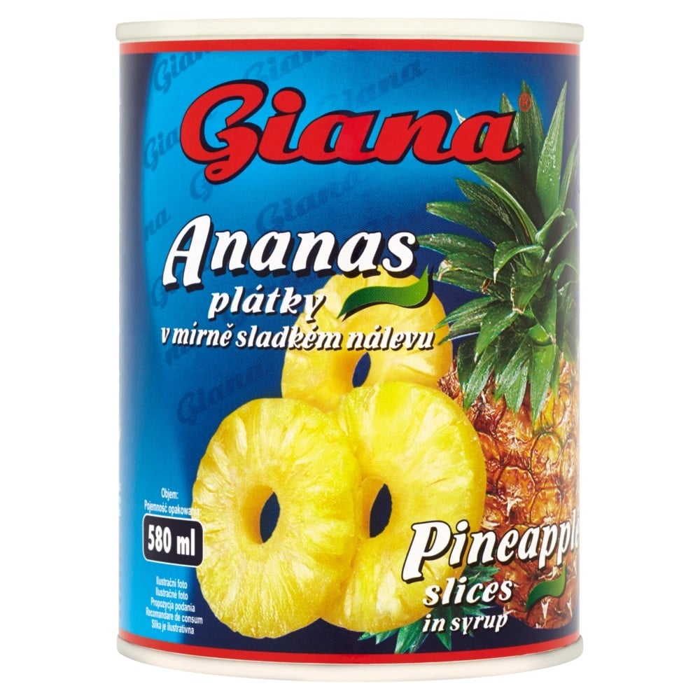 Giana Ananas plátky 580ml