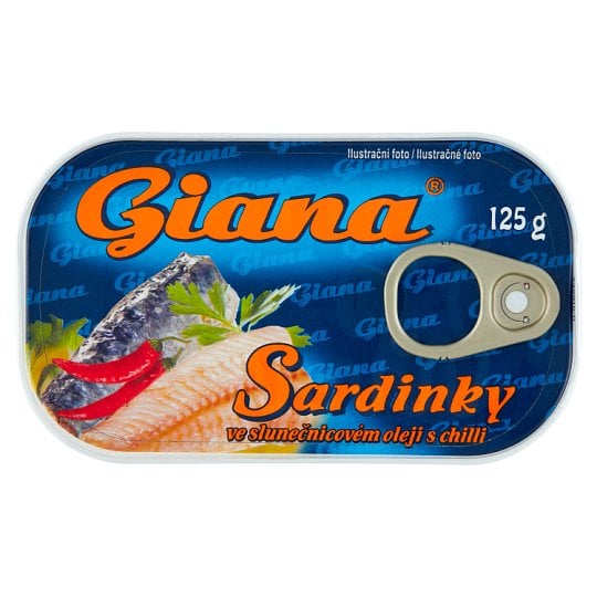 Giana Sardinky 125g v oleji s chilli