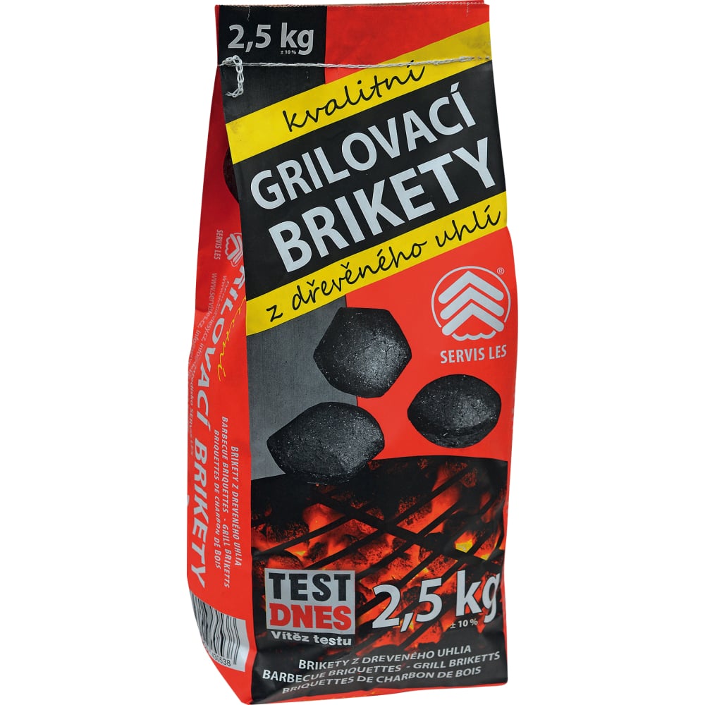 Grilovací brikety 2,5kg SERVIS LES