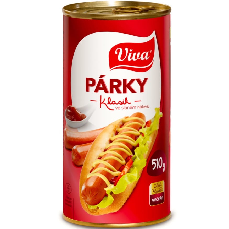 Viva Párky klasik ve slaném nálevu 510g