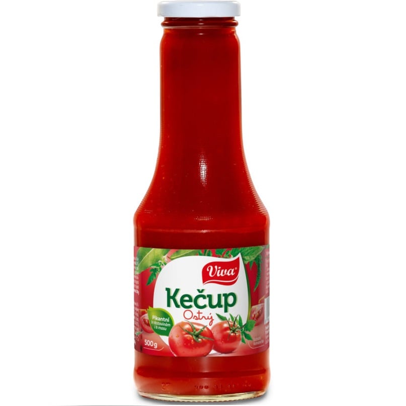 Viva Kečup 520g ostrý