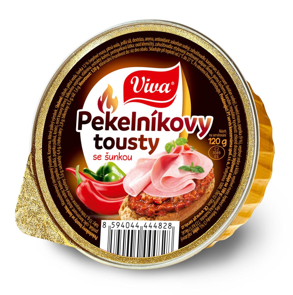 Viva 120g Pekelníkovy tousty se šunkou