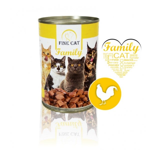 FINE CAT Family 415g Drůbeží