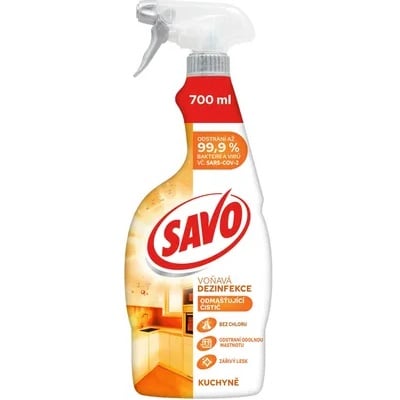 Savo Sprej Dezinfekce 700ml Odmašťovač čistič Kuchyně