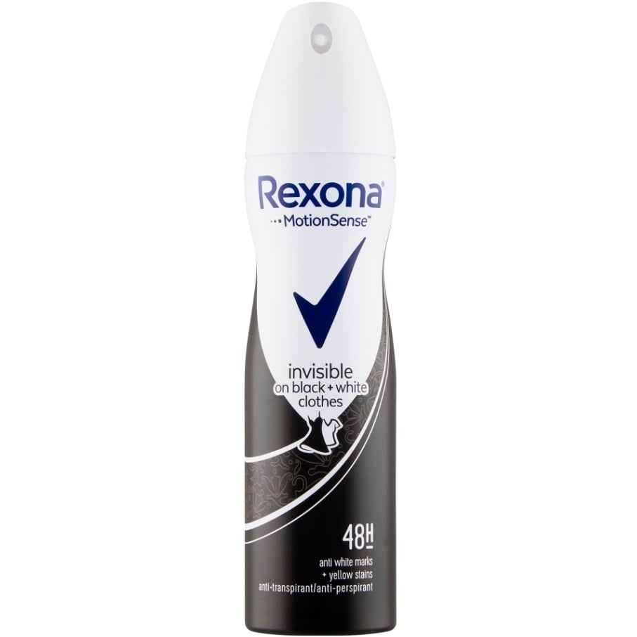 Rexona Deo 150ml F Invisible On Black & White Clothes