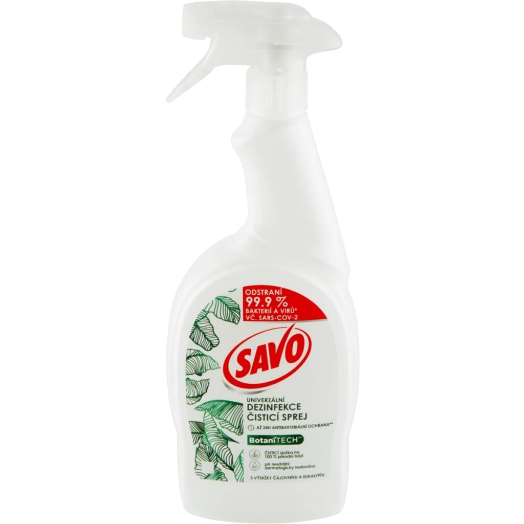 Savo Sprej Dezinfekce 700ml Antibakteriální čistič BotaníTECH