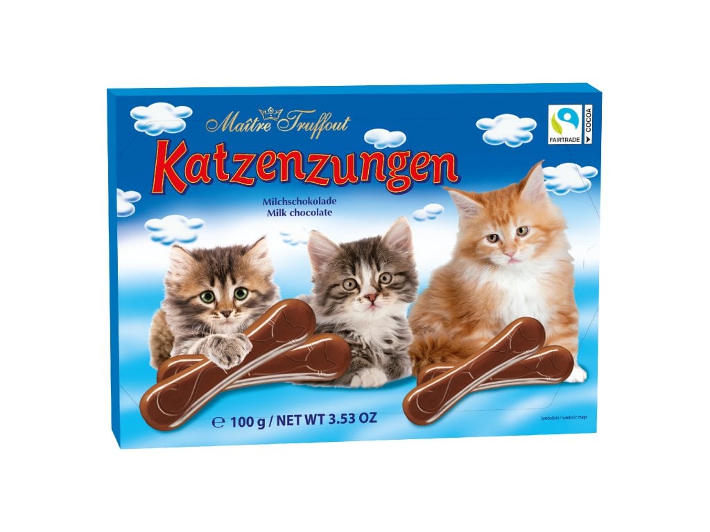 Maitre Katzenzungen 100g Mléčné