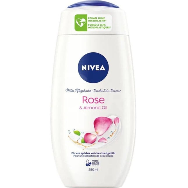 Nivea SG 250ml F Rose & Almond Oil