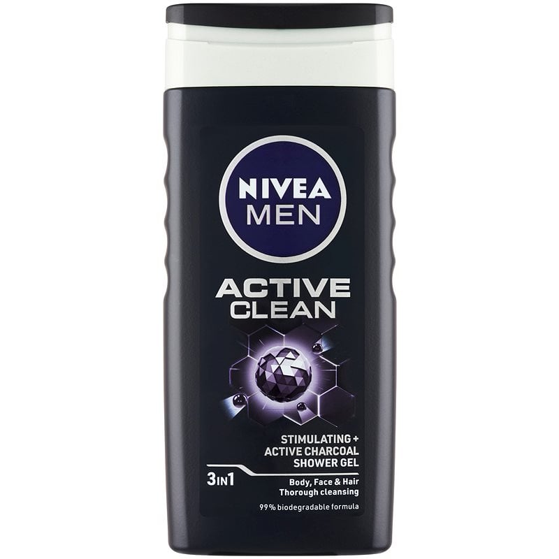 Nivea SG 250ml M Active Clean