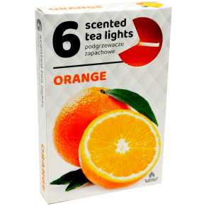 Admit Tea Lights 6ks Orange