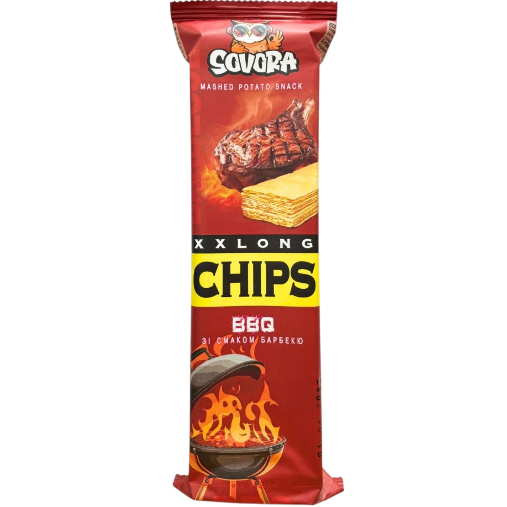 SOVORA XX Long Chips 70g BBQ
