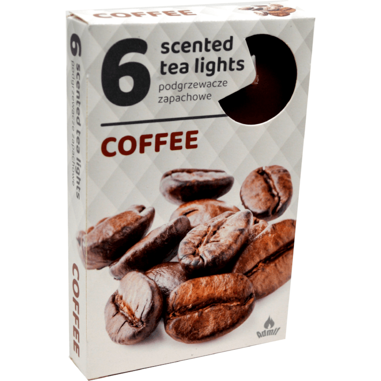 Admit Tea lights 6ks Coffee