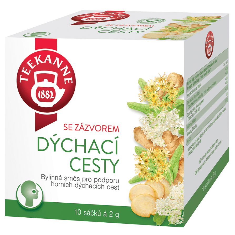 Teekanne Bylinný čaj - Dýchací cesty se zázvorem 20g