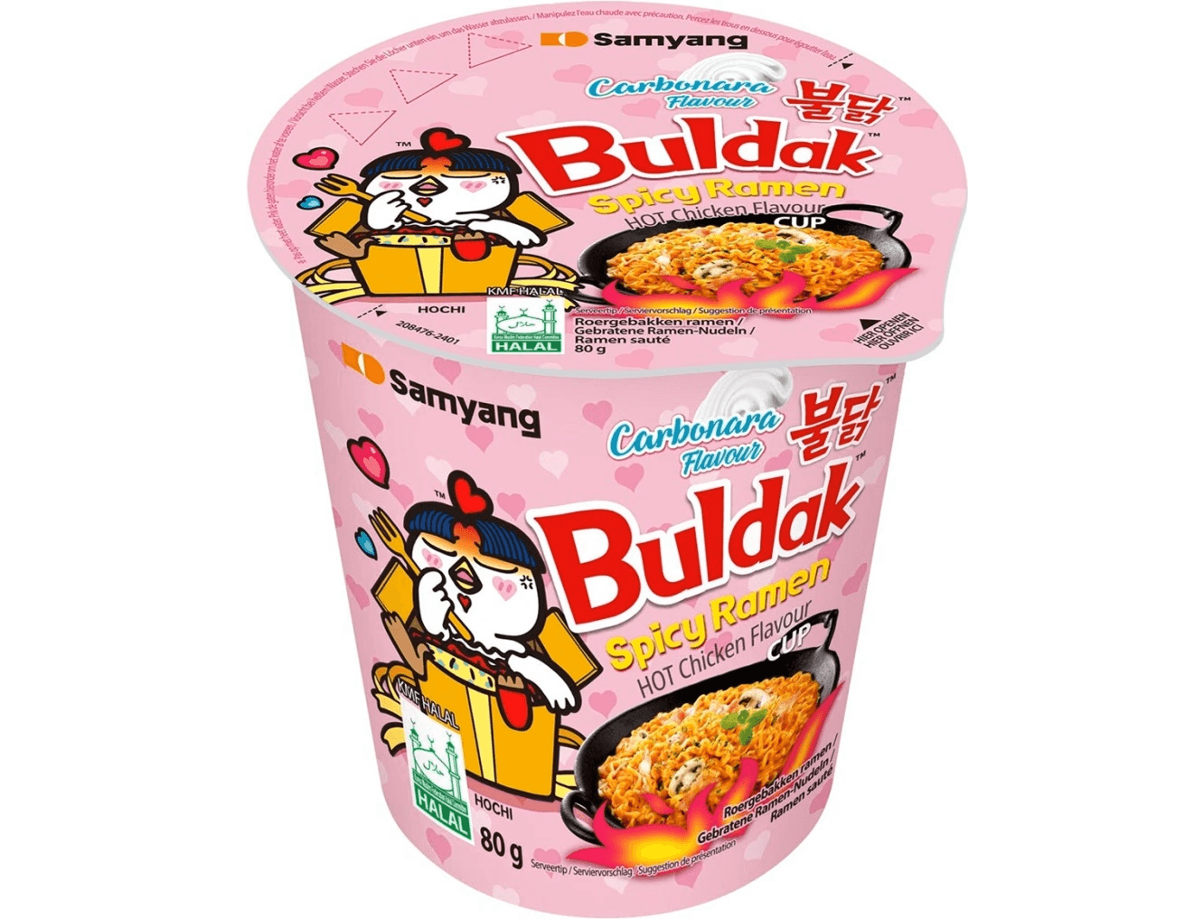 SAMYANG Buldak Cup Carbonara Spicy Ramen 80g
