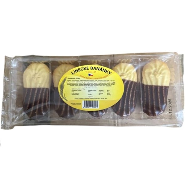 Glanisky linecké banánky 210g