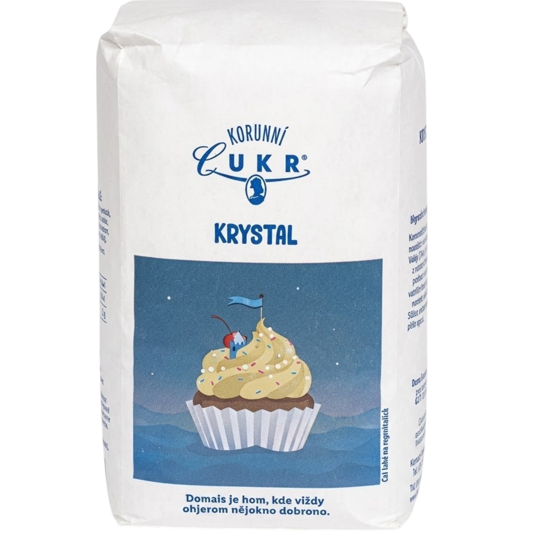 Korunní Cukr Bílý Krystal 1kg