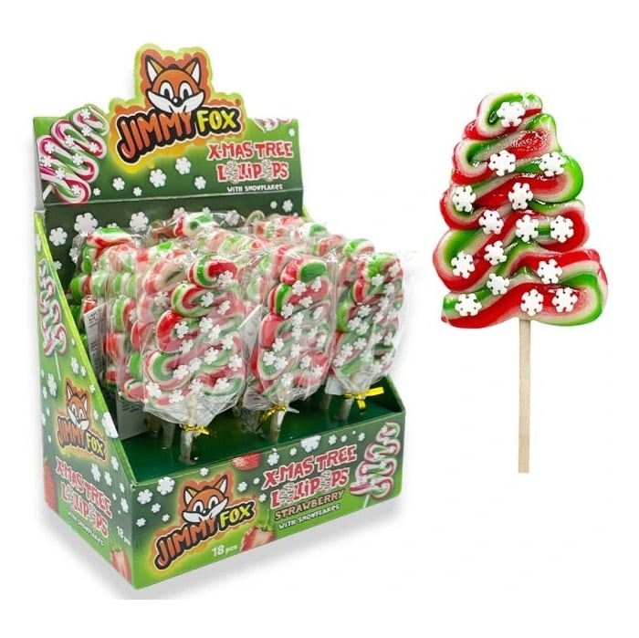 Lízatka X-mas Tree Strawberry JF 50g