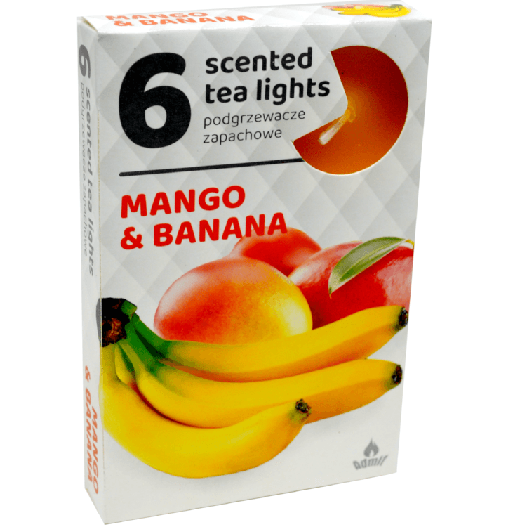 Admit Tea lights 6ks Mango & Banana