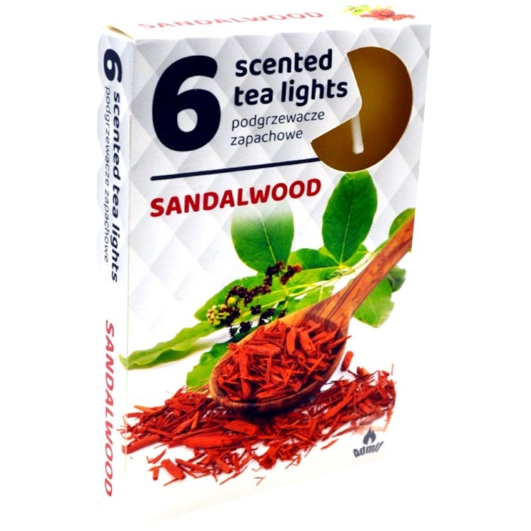 Admit Tea Lights 6ks Sandalwood