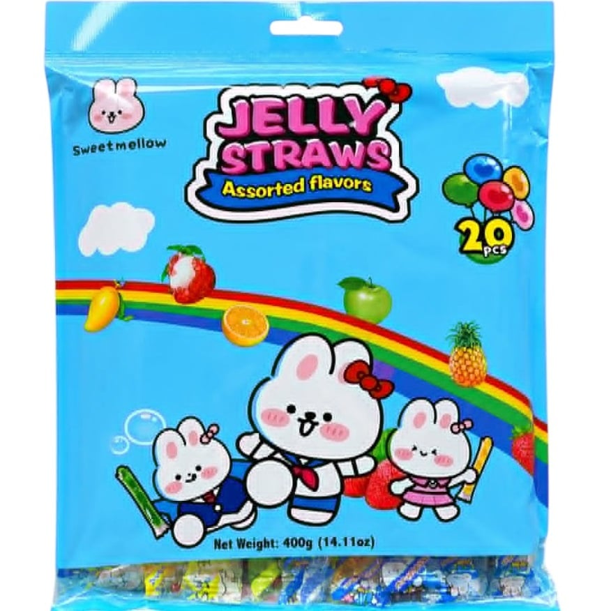 Jelly Straws 400g Assorted Flavors