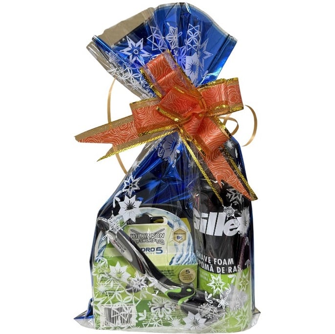 Dárková sada na holení Gel 200ml+Strojek+Žiletky Zelený