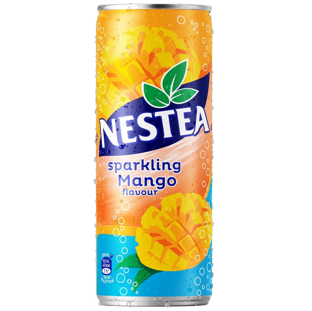 Nestea Sparkling Black Tea 330ml Mango (vysoký) (08.2026)