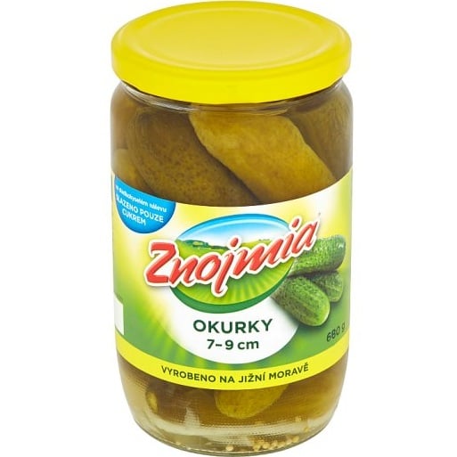 Znojmia Okurky 7-9cm 680g