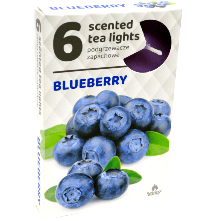 Admit Tea lights 6ks Blueberry