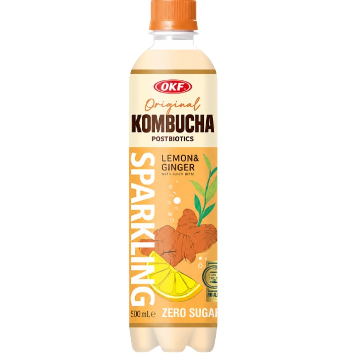 OKF Kombucha 500ml Lemon & Ginger