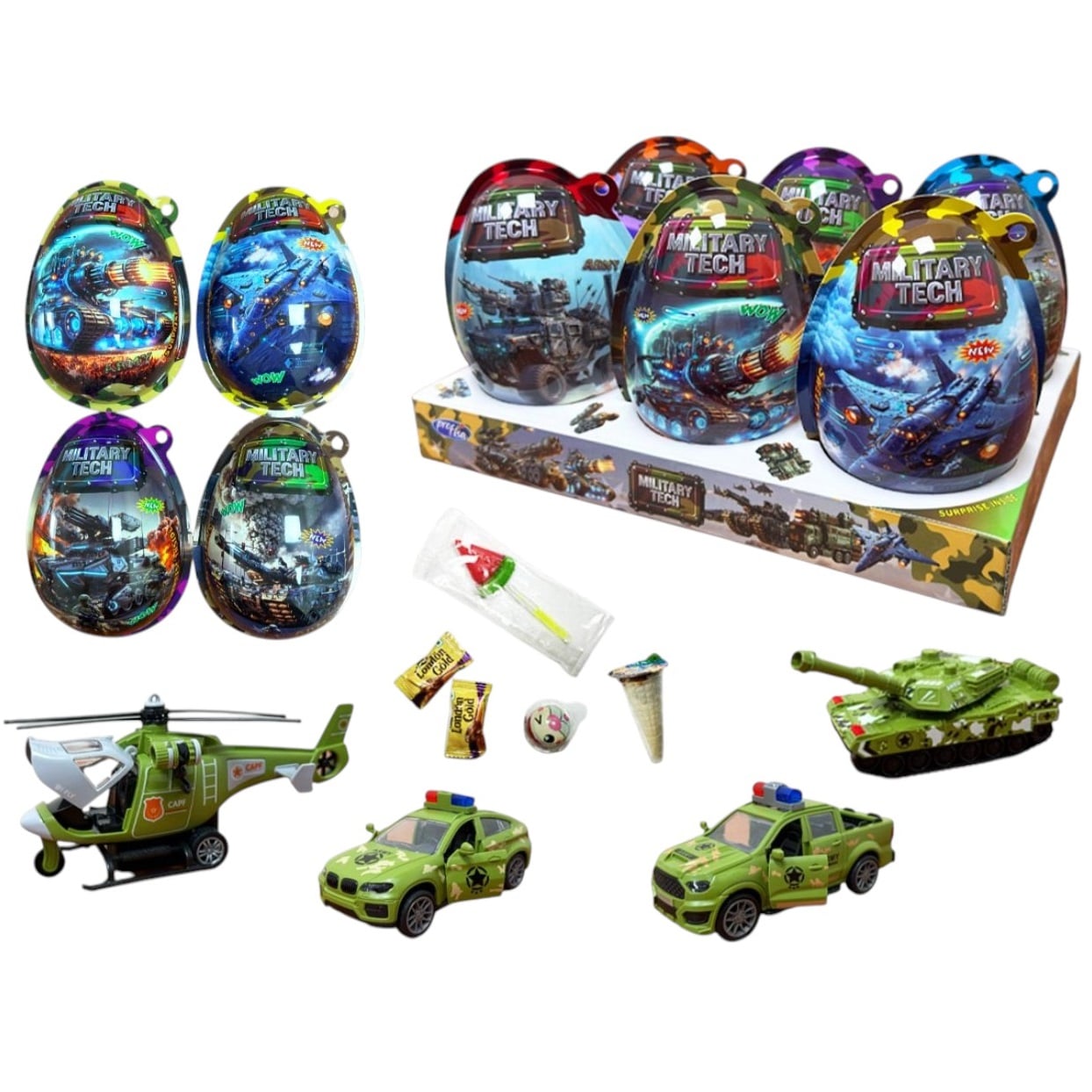 Vejce 4in1 XXL Military Tech