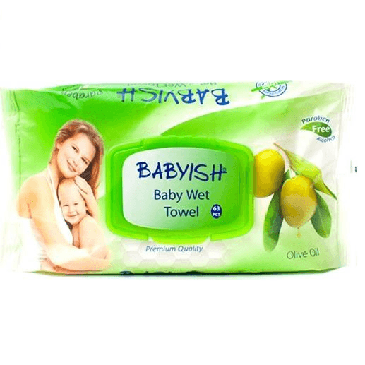 Ubrousky BABYISH 72ks Olive Oil