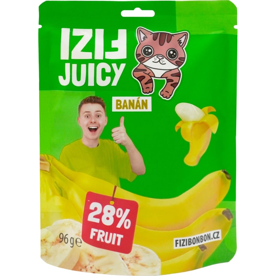 Fizi Juicy Banán 96g