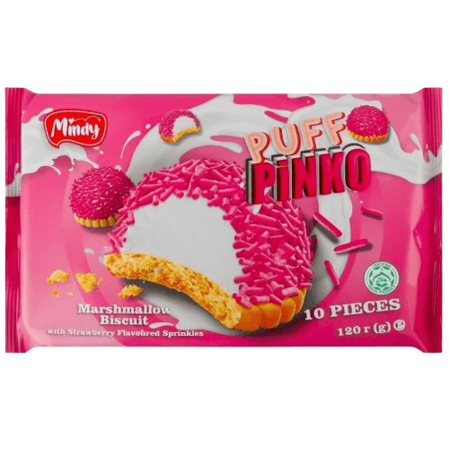 Mindy Puff Pinko 120g Strawberry