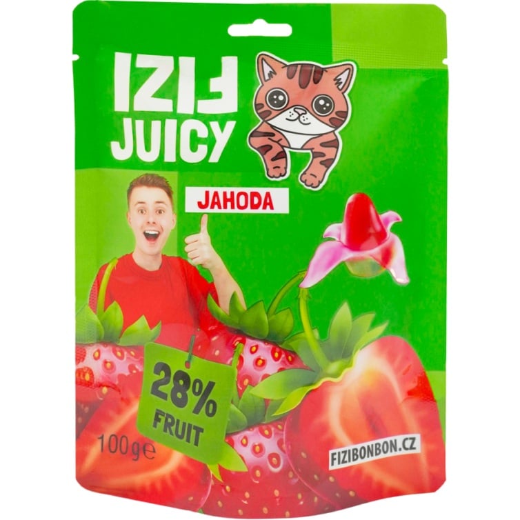 Fizi Juicy Jahoda 100g