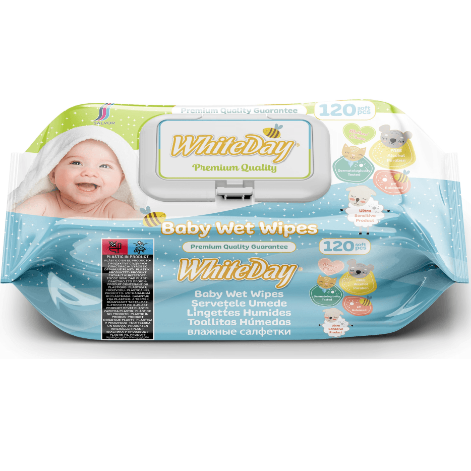 Ubrousky 120ks WhiteDay Baby Premium