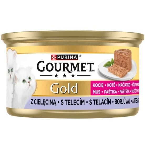 Gourmet Gold 12x85g Kitten Mousse Veal