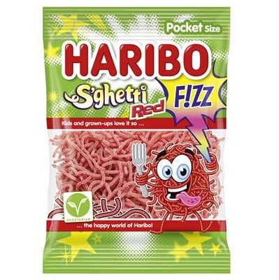 Haribo DE 70g S"ghetti Red F!zz