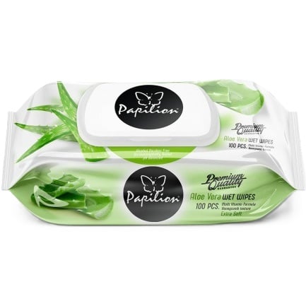 Ubrousky PAPILION 100ks Aloe vera