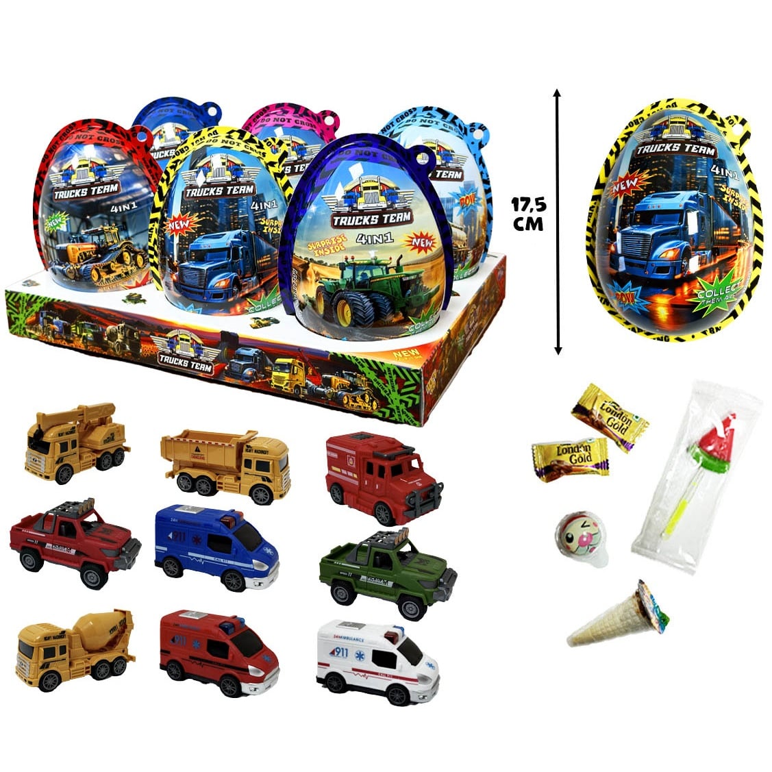 Vejce 4in1 XXL Truck Team