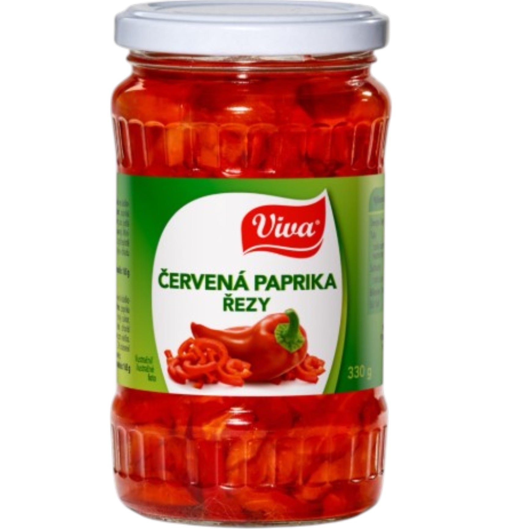 Viva Červená Paprika Řezy 350g