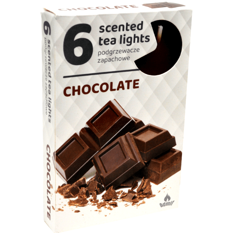 Admit Tea Lights 6ks Chocolate