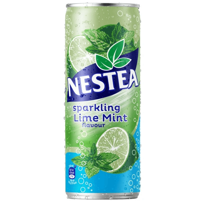 Nestea Sparkling Black Tea 330ml Lime Mint (vysoký) (05.20206)