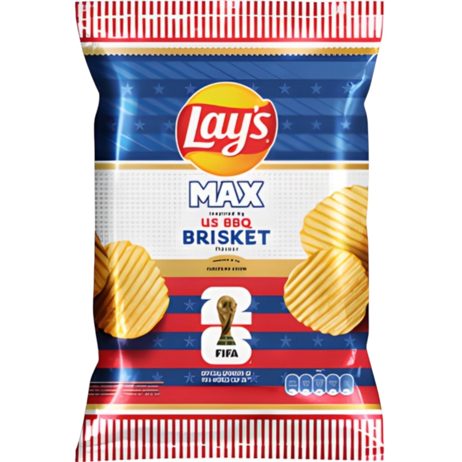 Lays 120g Max-US BBQ Brisket
