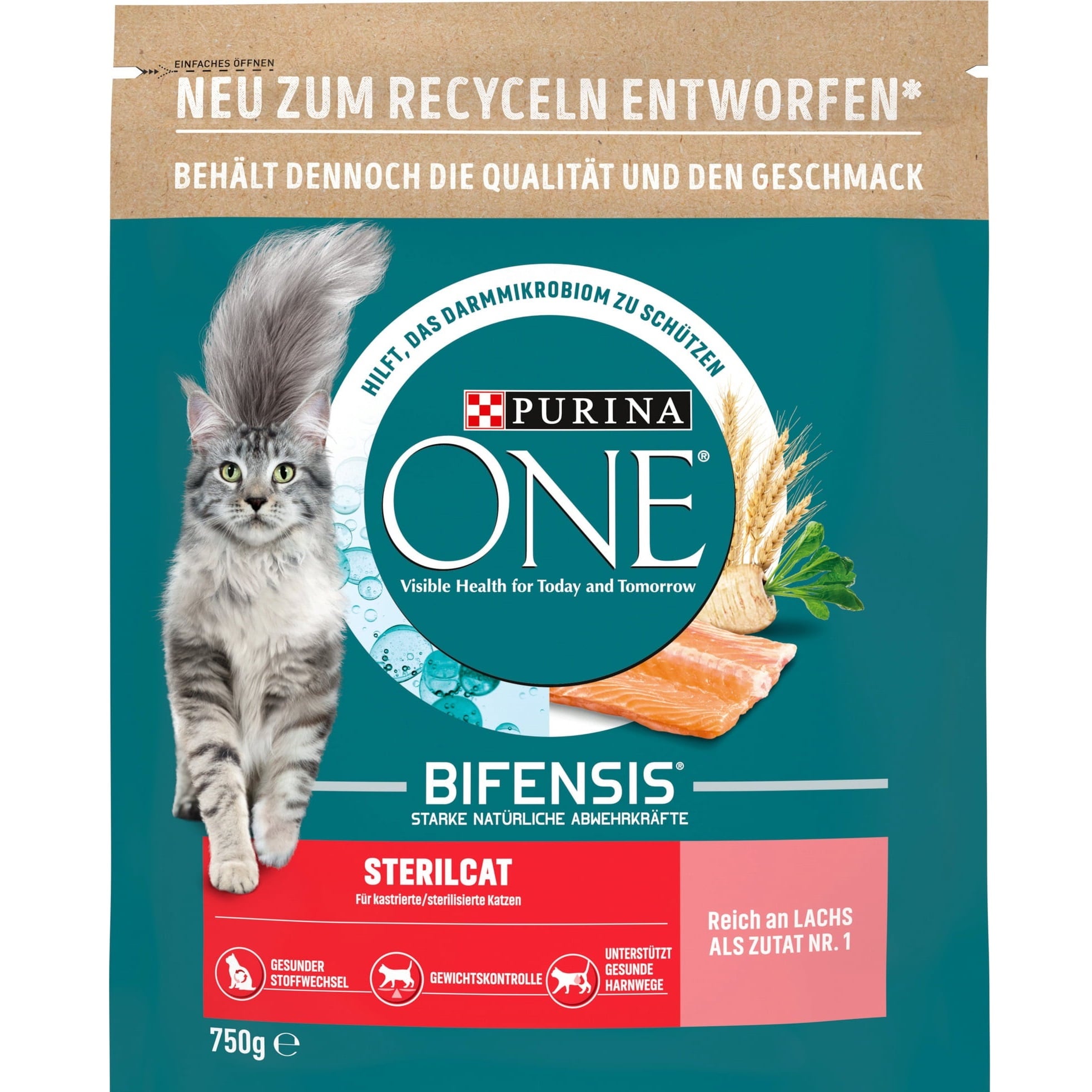 Purina One pro kočky 750g Bifensis Sterilcat with Salmon