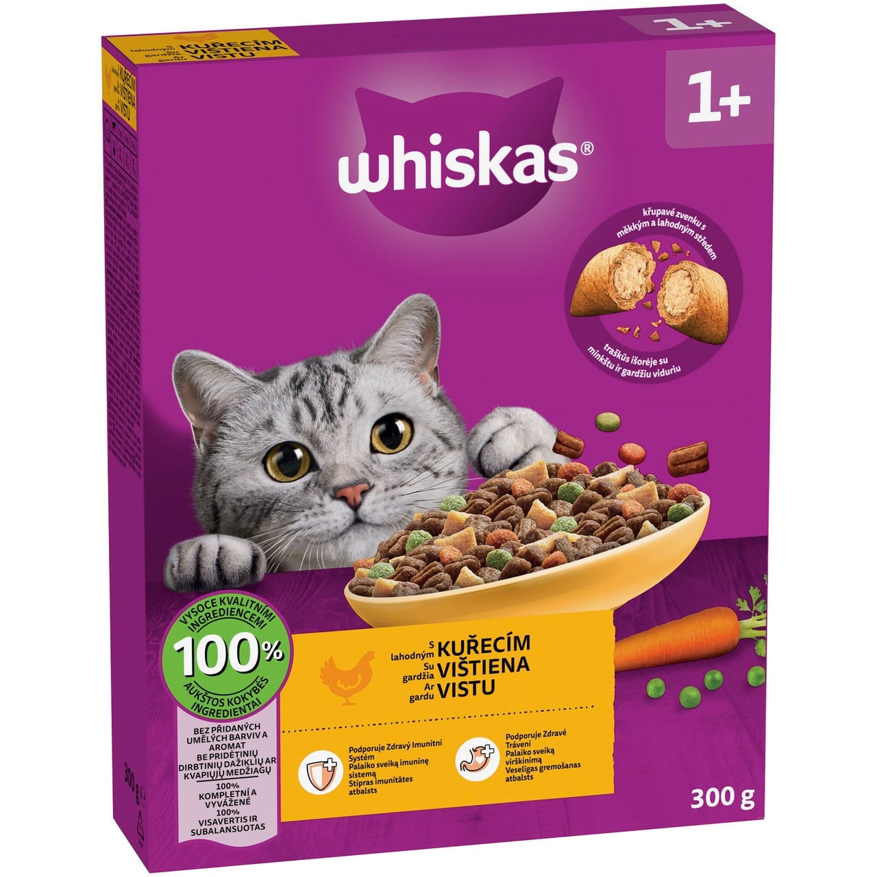 Whiskas granule 300g Box Kuřecí